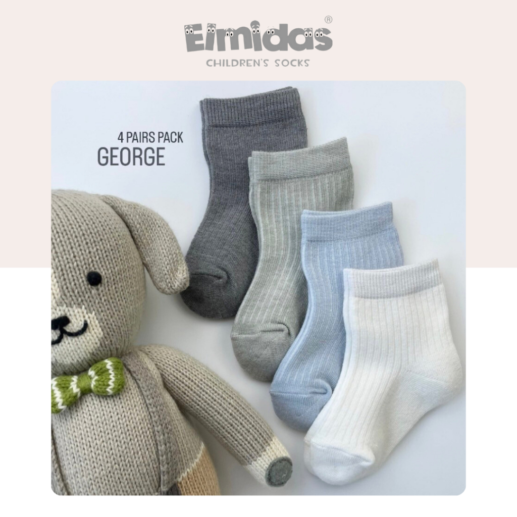 ถุงเท้าเด็ก Elmidas รุ่น George (เซ็ท 4 คู่)