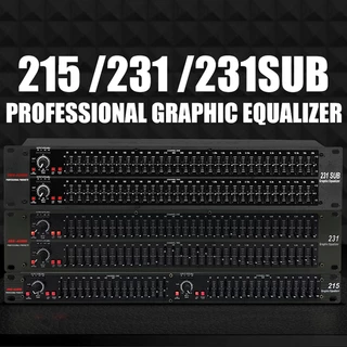 DBX-AUDIO EQ215 /215S/231/231S/215SUB/231SUB PROFESSIONAL EQ พร้อมเอาต์พุตซับวูฟเฟอร์อิสระ PROFESSIONAL EQ