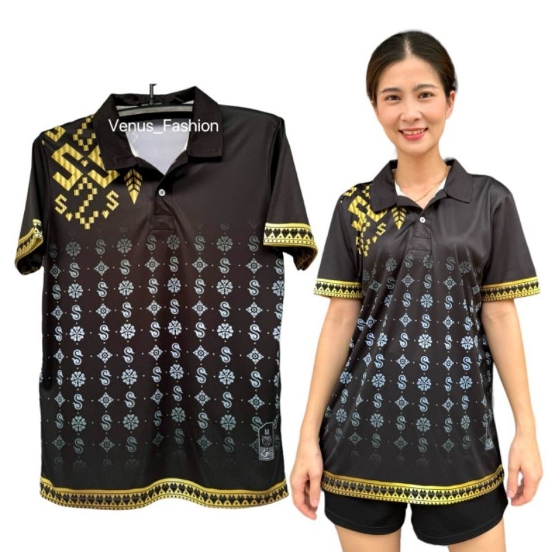 เสื้อโปโล ลายตะขอ มีไซส์ใหญ่ S-5XL