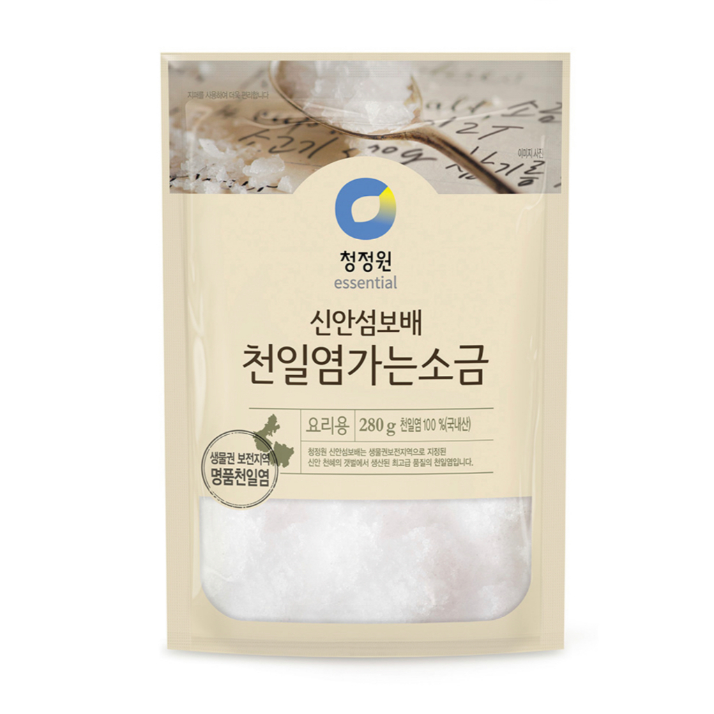 [ของแท้] 천일염가는소금 Chungjungone Premium Natural Fine Salt (เกลือทะเลป่น) 280g