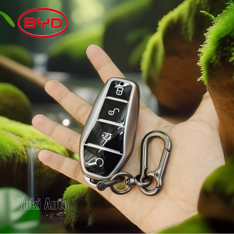 Key Case BYD  เคสTPU เมทัลลิค ตรงรุ่น BYD รถไฟฟ้า