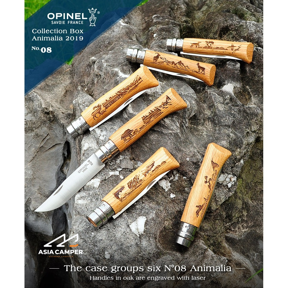 มีด Opinel No.8 stainless steel Animalia
