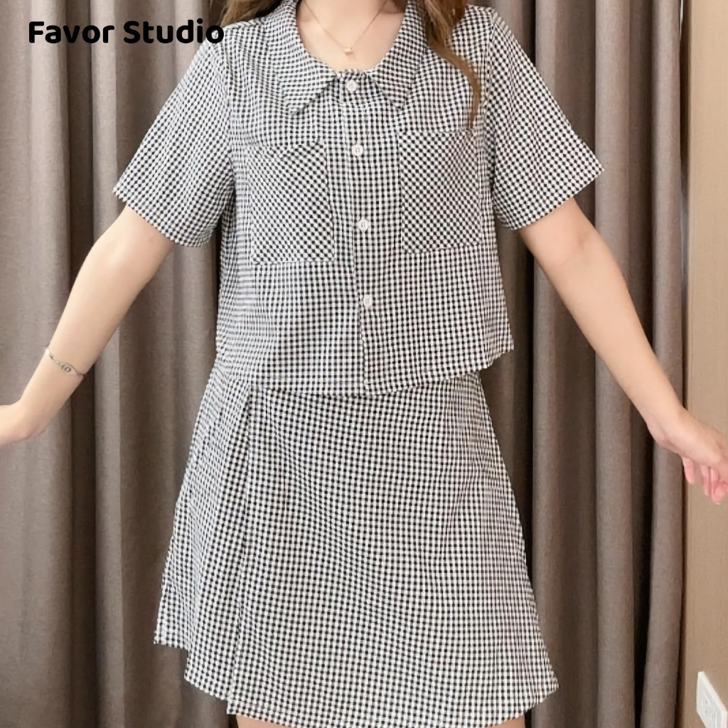 🔥60% OFF วันนี้เท่านั้น🔥 ชุดเซตลำลองลายสก็อตแบบสั้น มีกระเป๋าหน้าสองข้าง น่ารัก ใส่สบาย เดรสสาวอวบ - รูปที่ 2