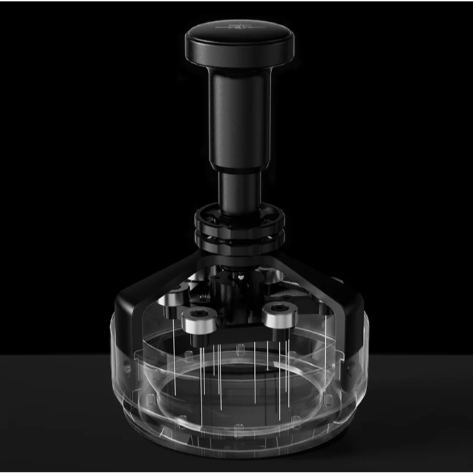 พร้อมส่ง! ️ MHW-3Bomber Yu Series Cyclone Needle Distributor 58mm ￼เข็มเกลี่ยกาแฟ ระบบกดมือ สำหรับเอสเปรสโซ by VANIVITO