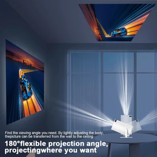 โปรเจคเตอร์ HY300 Pro 4K iPhone / Android11 projector HDMI WiFi6 260lumen 1080P 1280*720P โฮมเธียเตอร์ชิปอัปเกรดอย่างเต็
