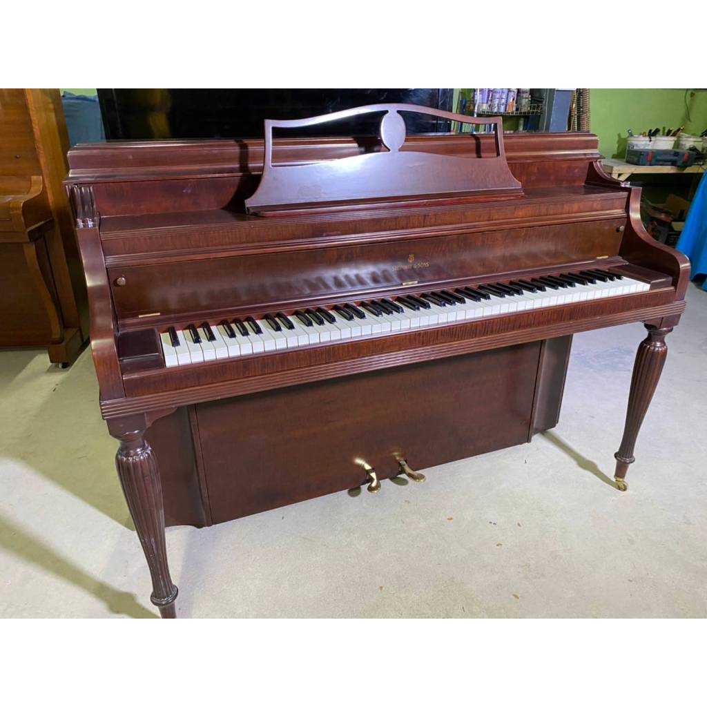 ราคา 4 แสน​ เปียโน Steinway & Sons มือสอง Model F upright piano ปี 1950s