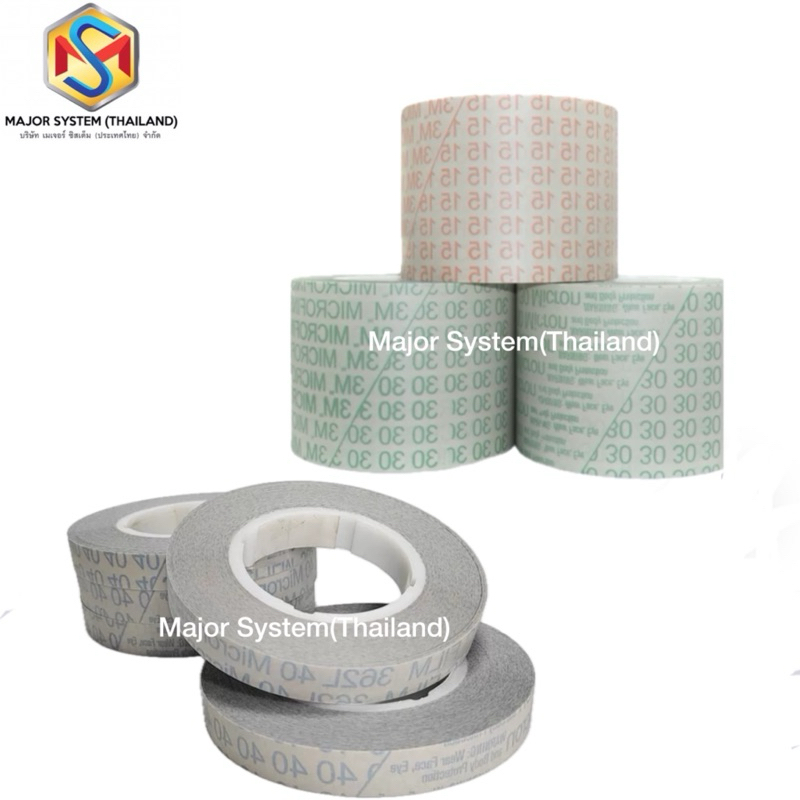 3M 362L Microfinishing Film Roll 4 in x 150 ft, 20mm x 45m กระดาษทรายไมโครฟิล์มแบบม้วน ไมโครฟินิชชิ่