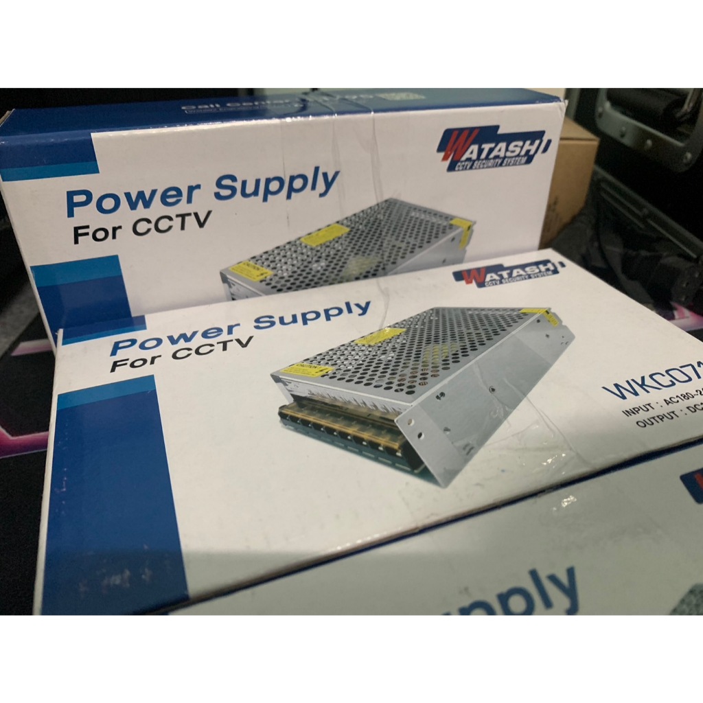 แหล่งจ่ายไฟ DC 12V  แบบ Switching POWER SUPPLY 20Amp WATASHI WKC071 สำหรับกล้องวงจรปิด