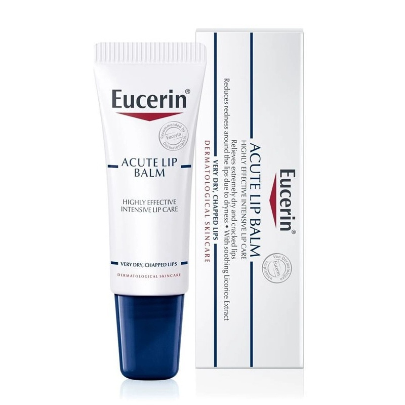Eucerin ACUTE LIP BALM 10ML ยูเซอริน ลิป แอคทีฟ เอสพีเอฟ ยูเซริน แอคทีฟ ลิป บาล์ม 10 มล.【นำเข้าจากฝรั่งเศส 】