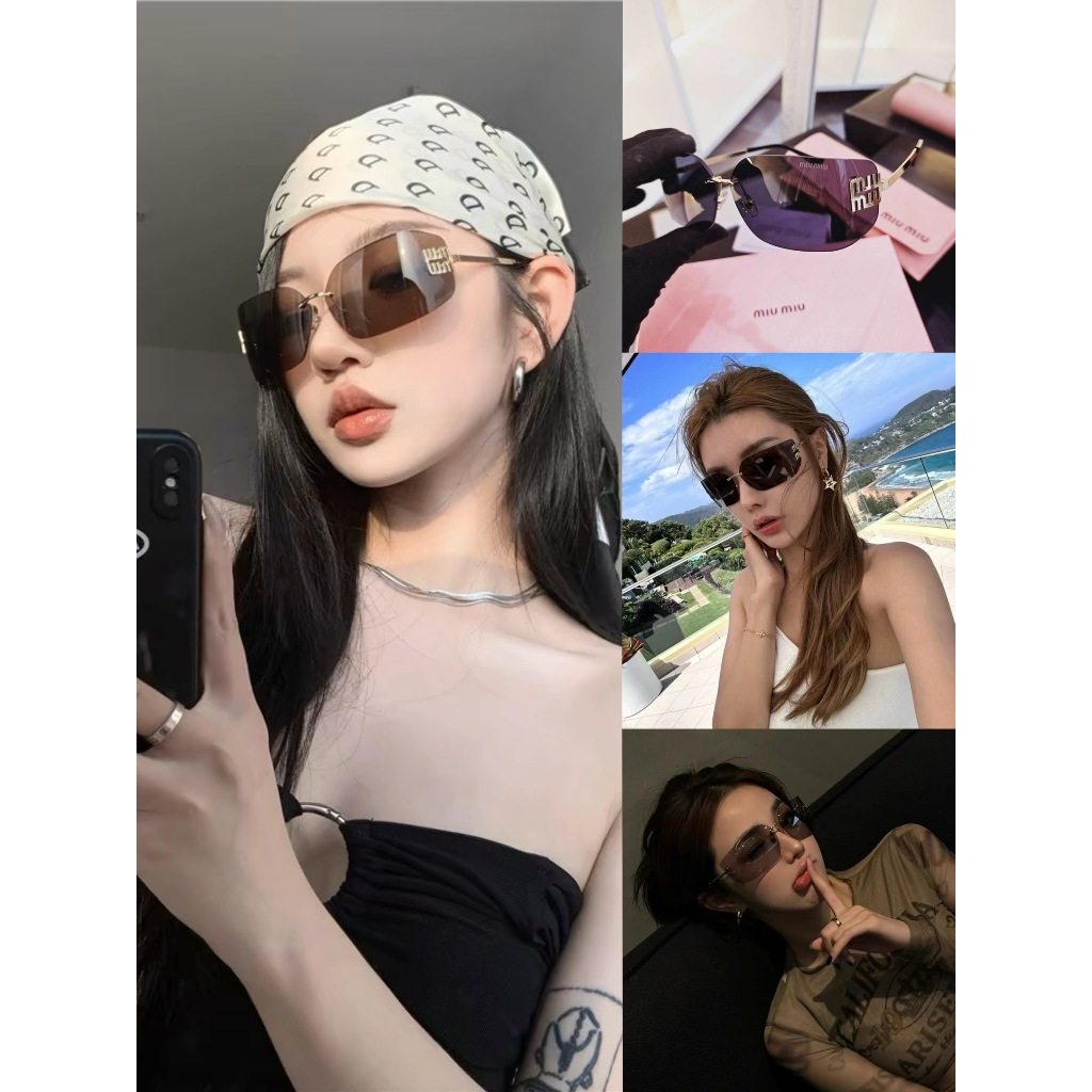แว่น+อุปกรณ์ครบ❌พร้อมส่ง ส่งไว❌ แว่นกันแดดตัวแม่ น้องมิว M เลนส์สีดำ/สีน้ำตาล