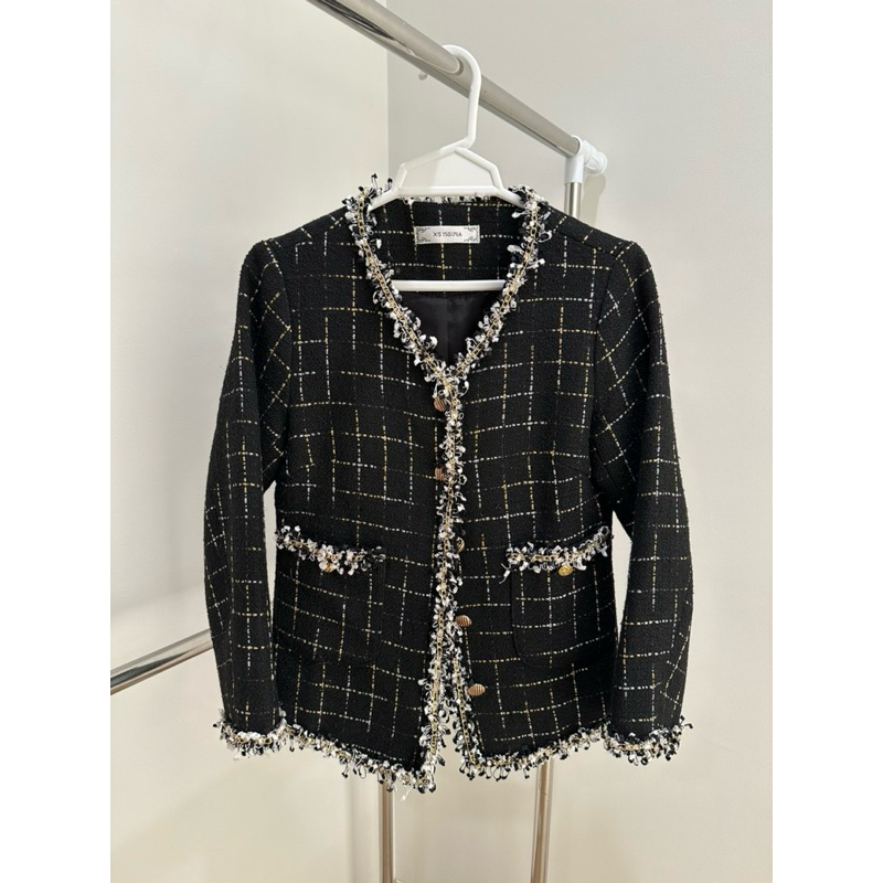 blazer ผ้าทวิต แขนยาว