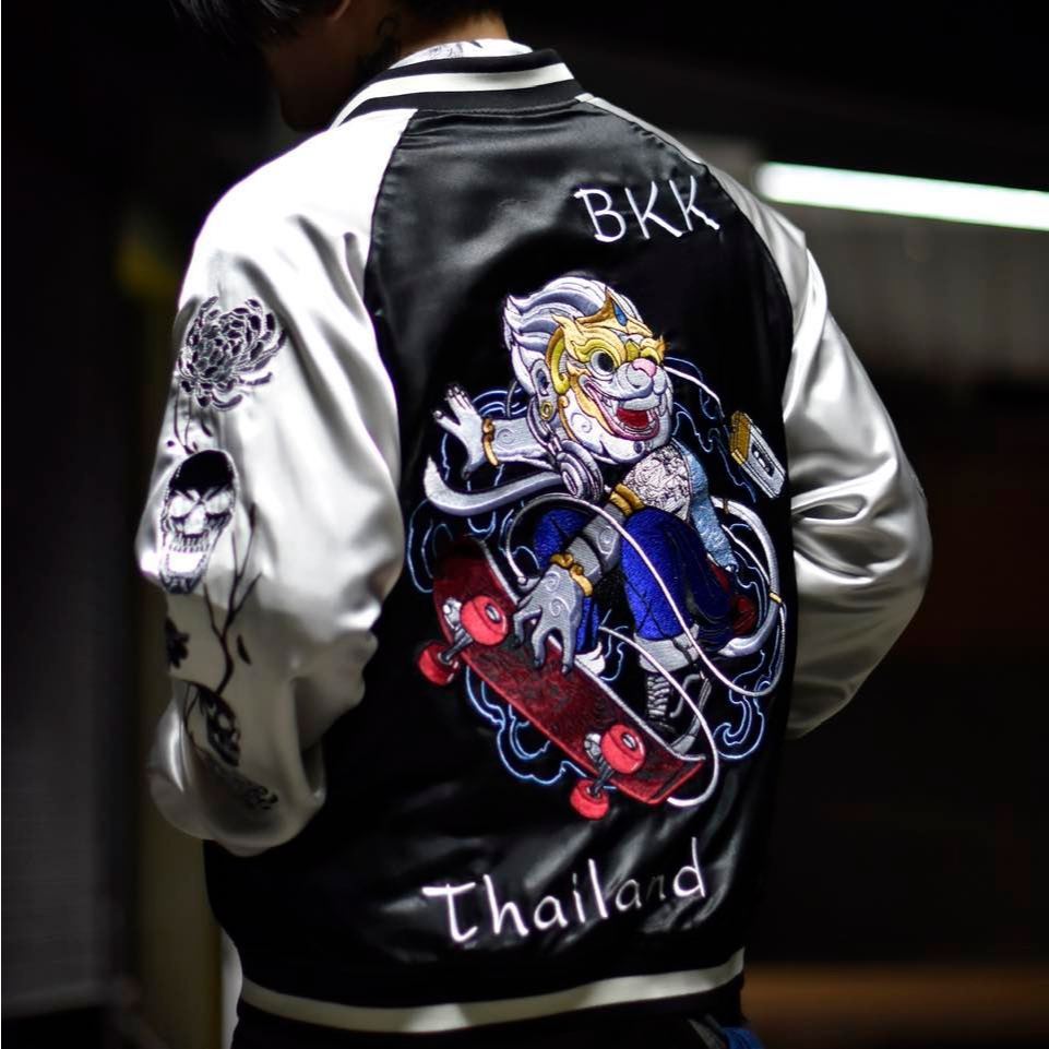 [สินค้าพร้อมส่ง] เสื้อสุกะจัง หนุมานสเก็ต Sukajan Hanuman BKK Thailand Limited