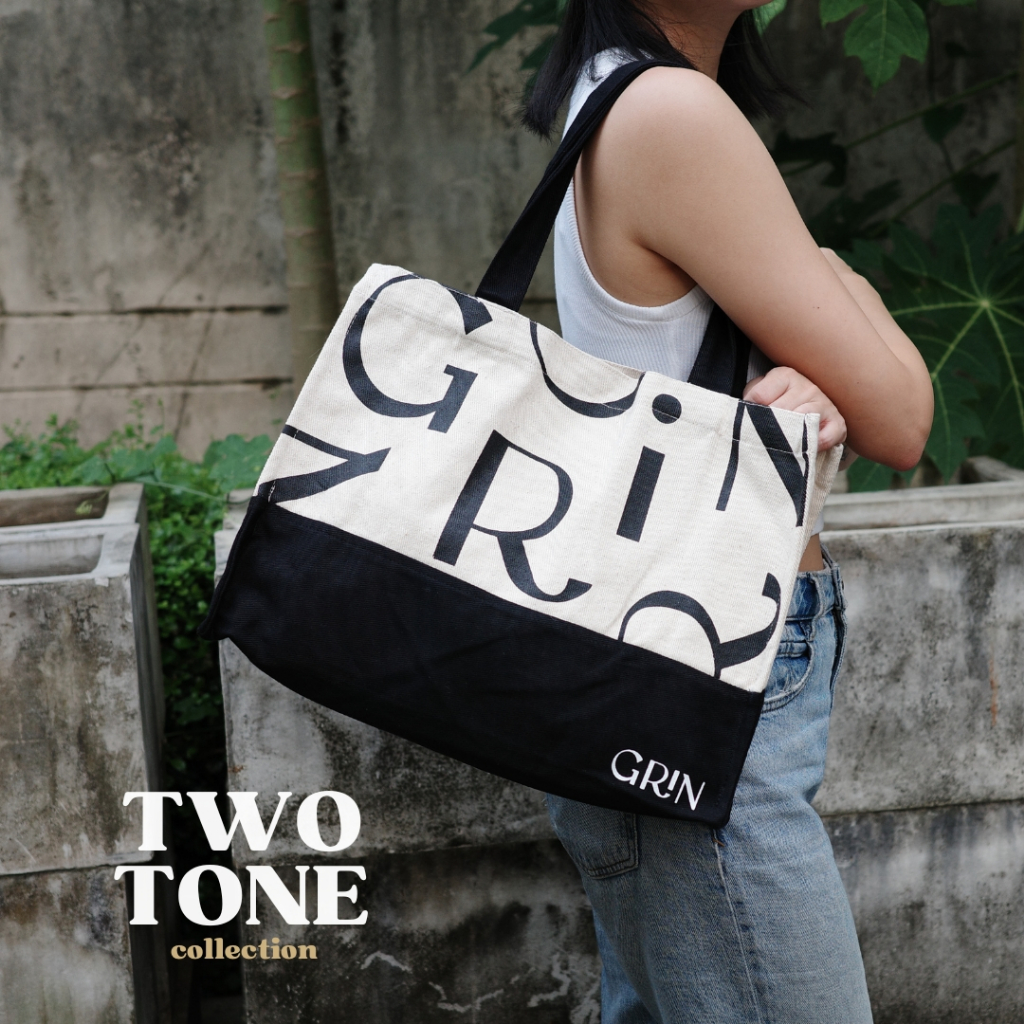 กระเป๋าผ้า Tote Bag, TWO TONE Collection / TT-01