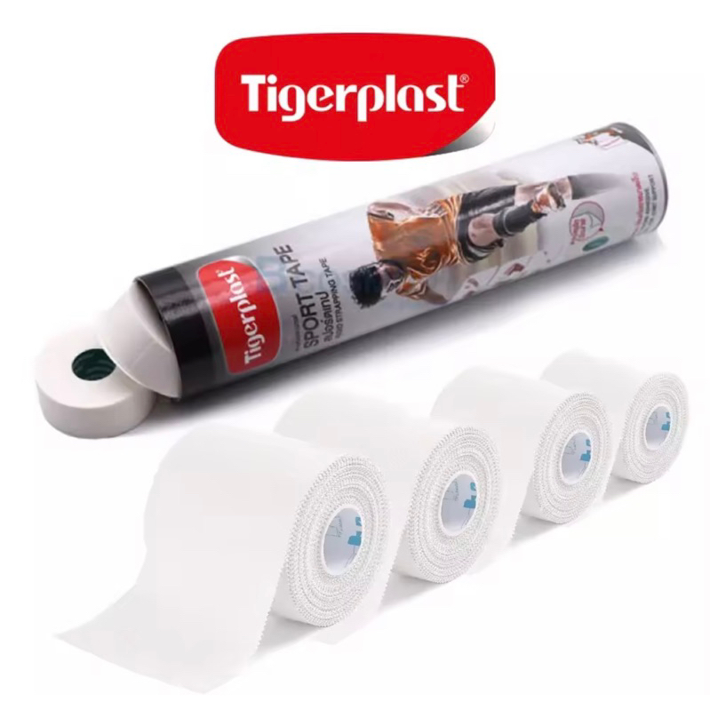 Tigerplast Sport Tape Tigerplast Sport Tape ยึดติดแน่น ป้องกันการบาดเจ็บ 1 นิ้ว x 10 หลา และ 2 นิ้ว 