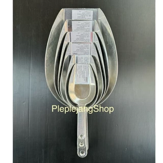 ที่ตักน้ำแข็ง (อลูมิเนียม) ที่ตักแป้ง ที่ตักน็อตและสกรู อย่างหนา มี 6 ขนาด