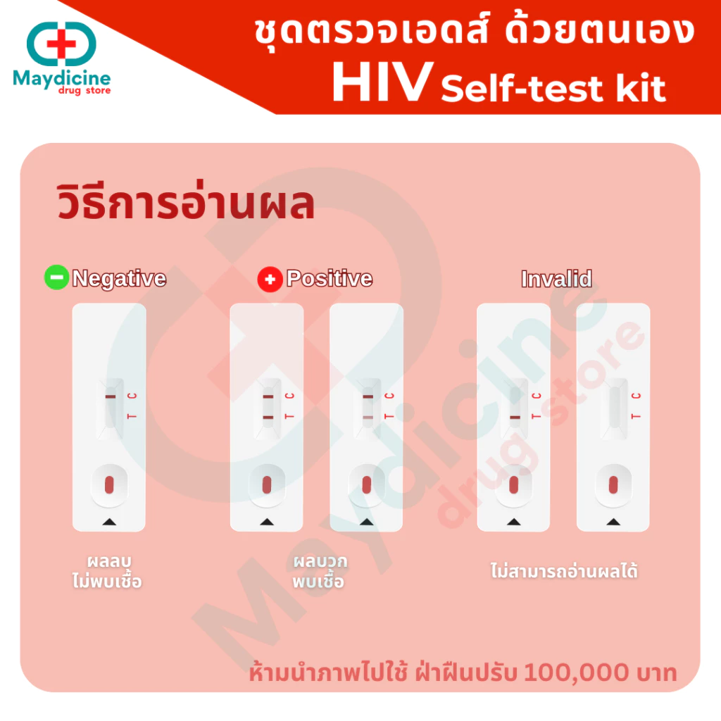 ชุดตรวจ HIV Self Test Kit ชุดตรวจเอดส์ ด้วยตนเอง แบบตรวจเลือด ประสิทธิภาพภาพสูง มีอย. Icare thumbnail 5