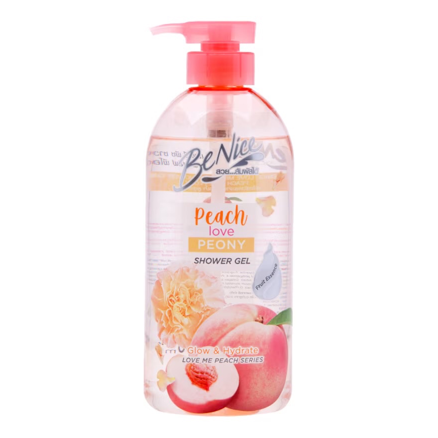 Exp.26 | Benice Shower Gel Peach Love Peony 450 Ml.