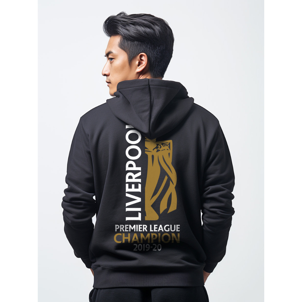 สกรีนเสื้อ77design เสื้อฮูด ฉลองแชมป์ LIVERPOOL unisex