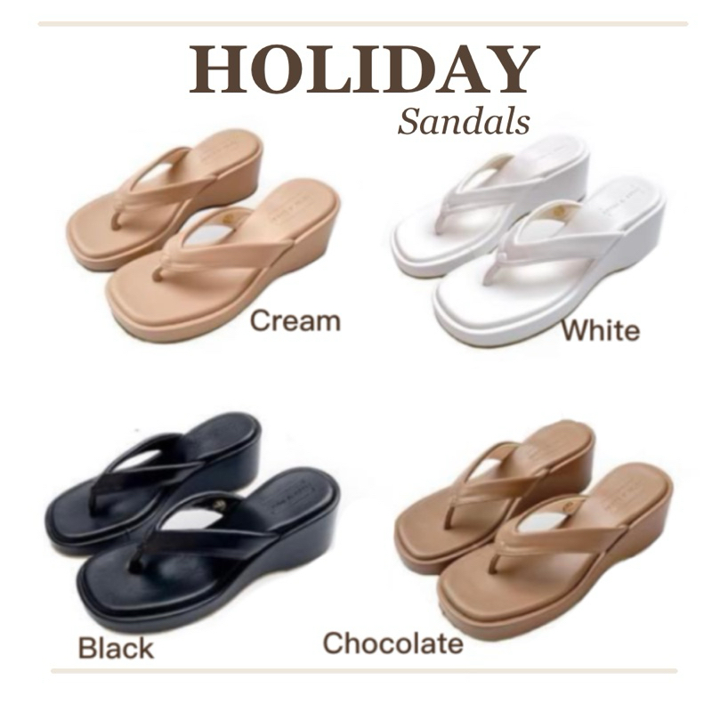 Celeb’s Shoes : HOLIDAY (ถามไซส์&สีพร้อมส่งก่อนนะคะ) รองเท้าบุฟองน้ำนุ่มนิ่ม