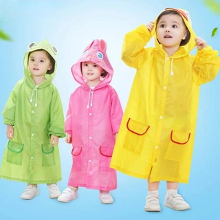 Babyonline(Y279)P2newF1 (ส่งด่วน1วัน)เสื้อกันฝนเด็กลายการ์ตูน พกพาสะดวก เด็กอนุบาล เด็กประถมใช้ได้