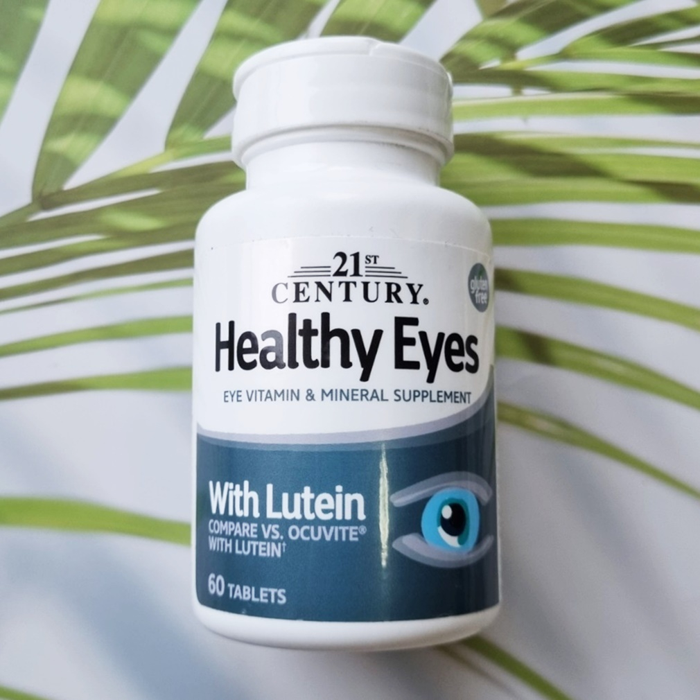 40% Sale!! EXP 12/2024 วิตามินบำรุงดวงตา Healthy Eyes with Lutein and Antioxidants 60 Tablets (21st Century®)
