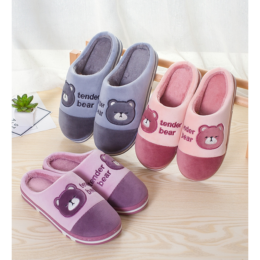 สลิปเปอร์ Tender bear นุ่มมากสบายเท้า พื้นกันลื่น เพื่อสุขภาพเท้า ของขวัญของฝาก
