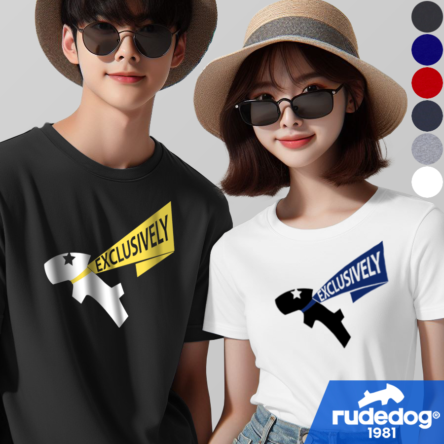rudedog® เสื้อยืดผู้ชาย เสื้อยืดผู้หญิง รุ่น EXCLUSIVE ของแท้ 100% รู้ดด็อก