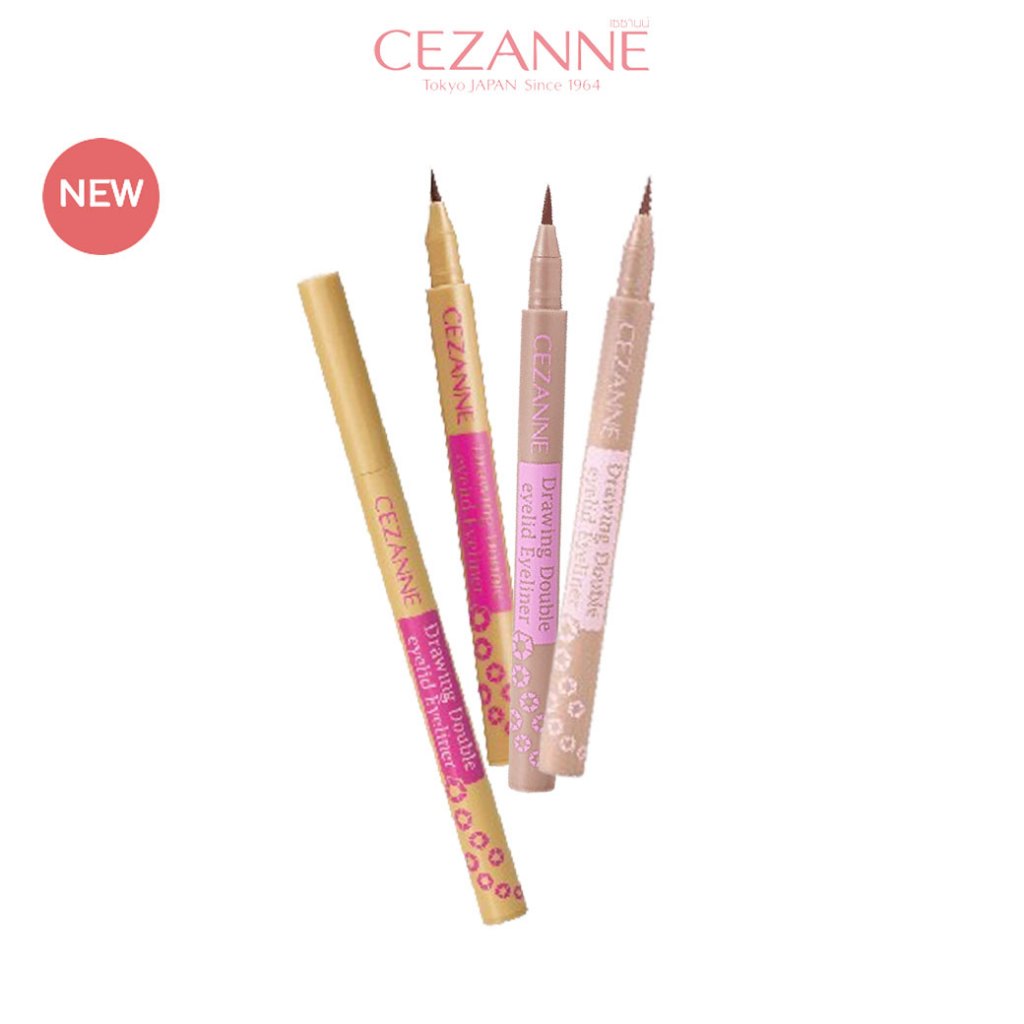 CEZANNE Drawing Double Eyelid Eyeliner อายไลน์เนอร์โทนสีอ่อน
