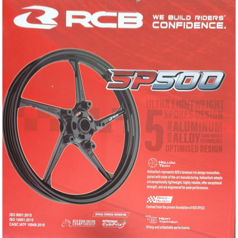 ล้อแม็ก RCB SP500 สำหรับ exciter150/155 /155ABS ,  Y15zr/Y16zr /Y16ABSของแท้ มีของพร้อมส่ง🇹🇭🇹🇭🇹🇭!!!