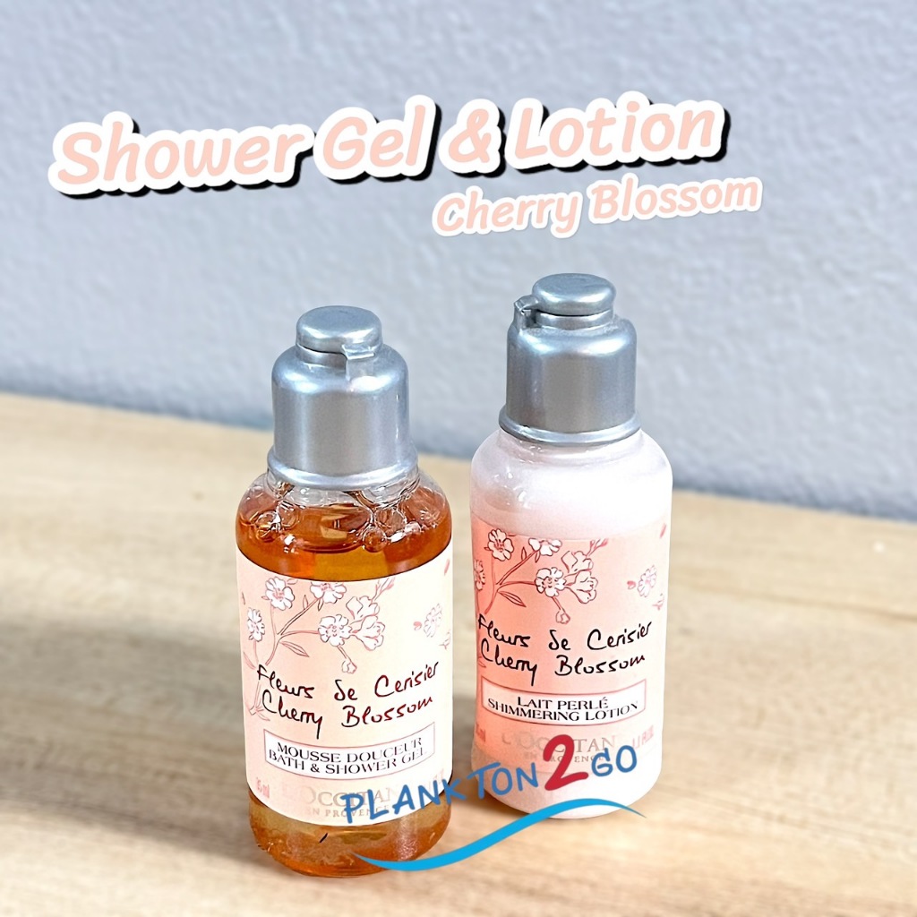 L’Occitane Cherry Blossom Bath & Shower Gel , Lotion 35ml ผลิต 5/23