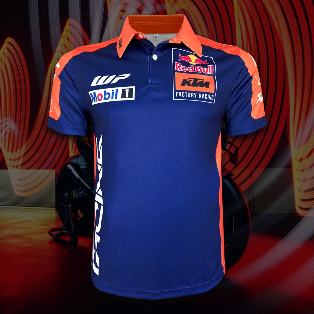 เสื้อโปโลโมโตจีพี ทีม เรดบูล เคทีเอ็ม แฟคทอรี่ 2024 #MG0157 ไซส์ S-5XL