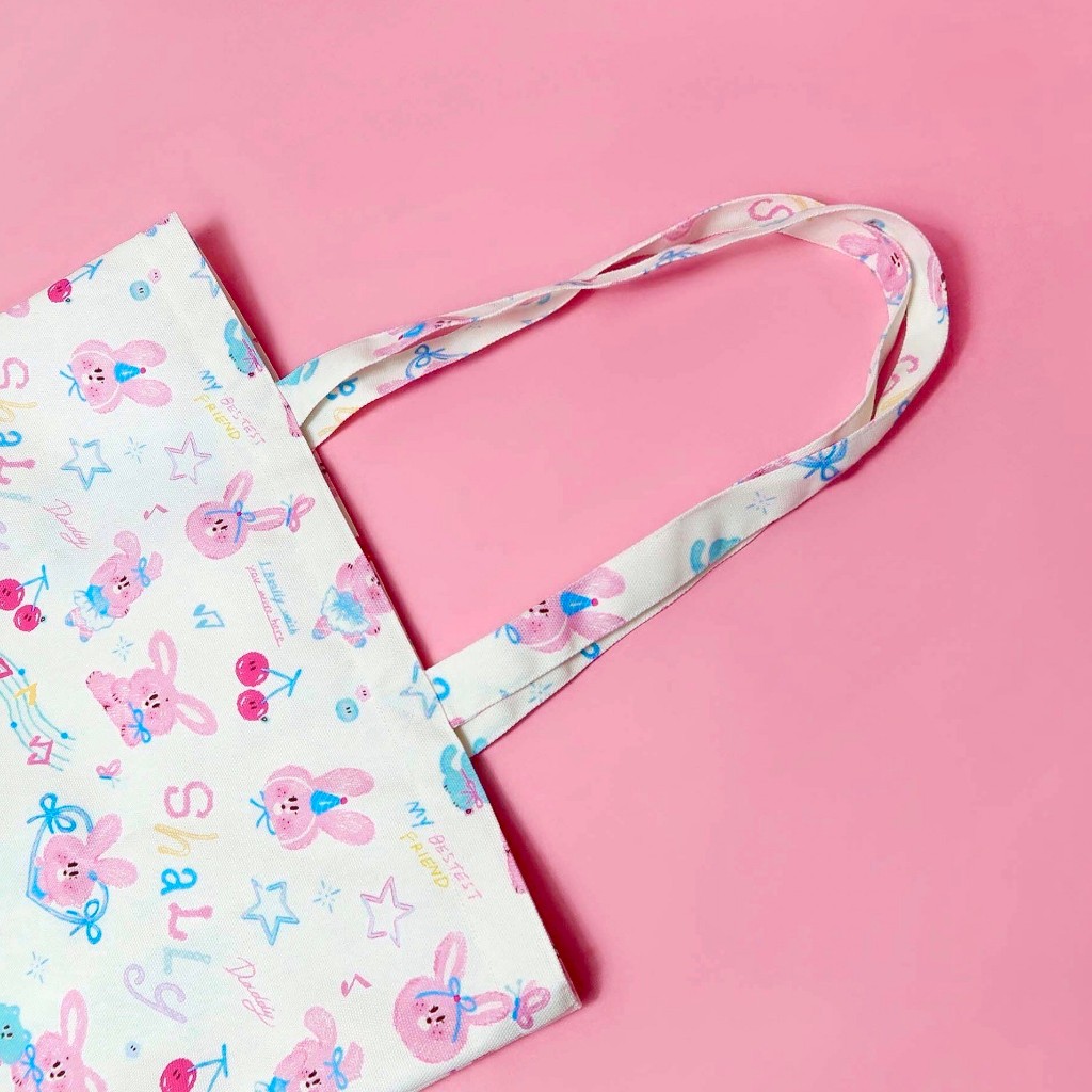 DADDY | Shally Tote Bag กระเป๋าผ้า ลายน้องกระต่าย shally สุดน่ารัก