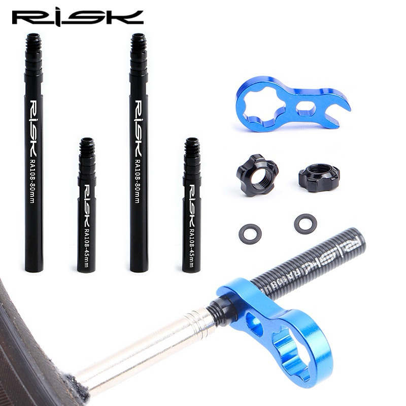 [ส่งจากไทย ] ตัวต่อจุ๊บลม แกนจุ๊บลม RISK Valve Extender ชนิดต่อเกลียว แน่นไม่รั่วง่าย