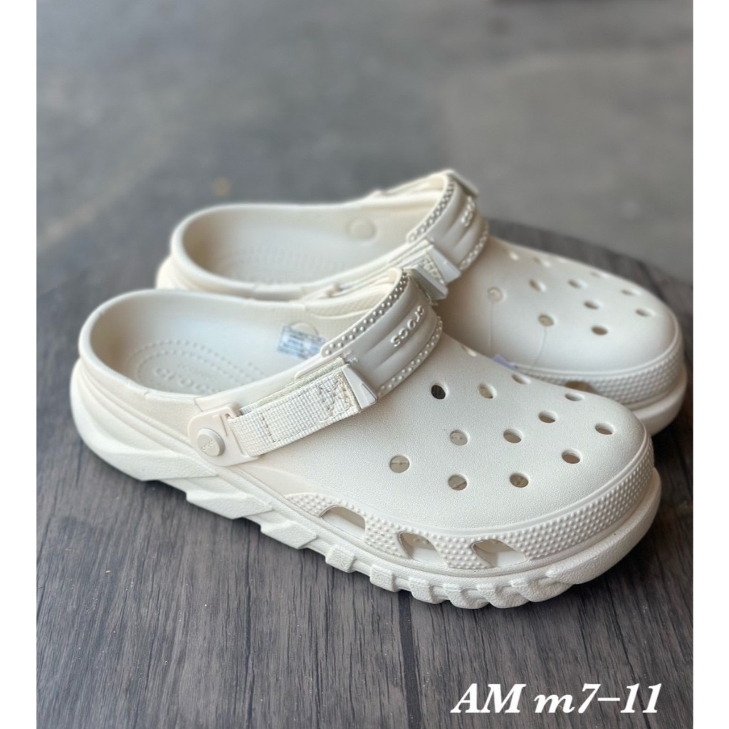 รองเท้าแตะผู้ชายแบบสวม Crocs Duet Max II Clog ไซส์ M7--M11 นิ่มใส่สบาย