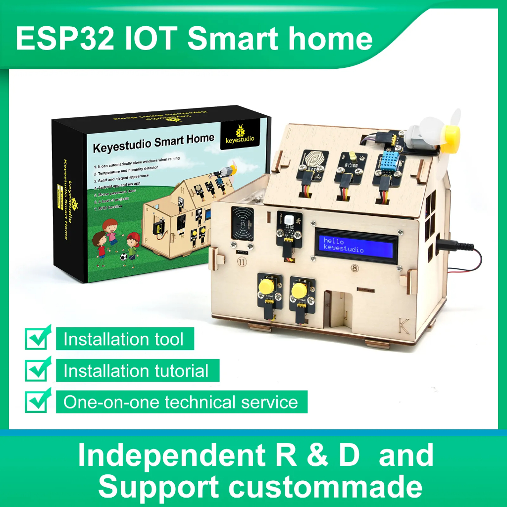 keyestudio IOT Smart Home Kit ESP32 Starter Kit For Electronic DIY STEM Education