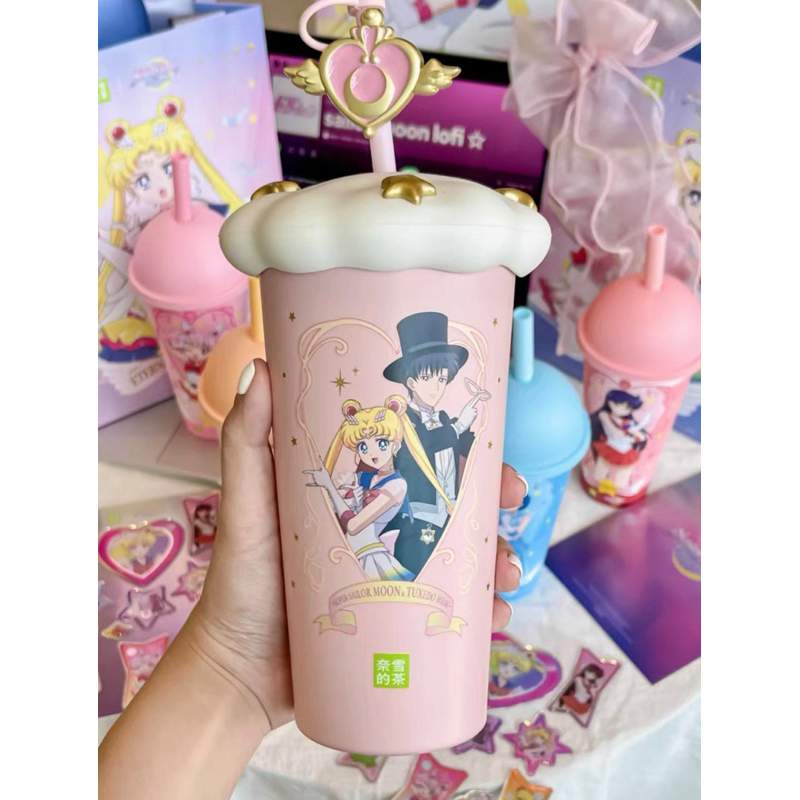 พร้อมส่งจาก แก้วน้ำเซเลอร์มูน ครบ Set Naixue ของแท้