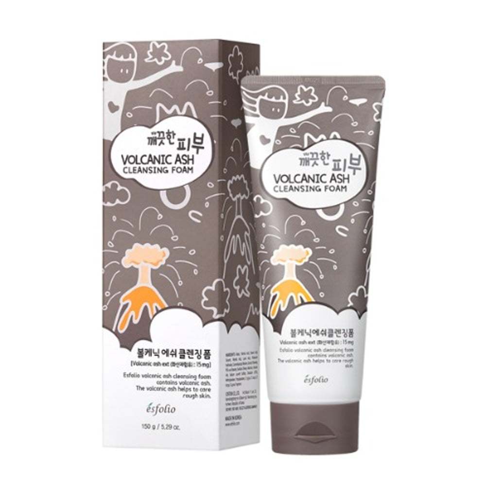 ESFOLIO เอสโฟลิโอ พิวเออร์ สกิน วอลคานิค แอช เคล็นซิ่ง โฟม (BTG) Pure Skin Volcanic Ash Cleansing Foam (150 g)