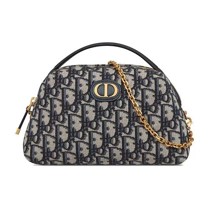 👜ดิออร์ Dior แฟชั่นบาร์ 👜 Embroidered canvas bag Shoulder bag crossbody bag