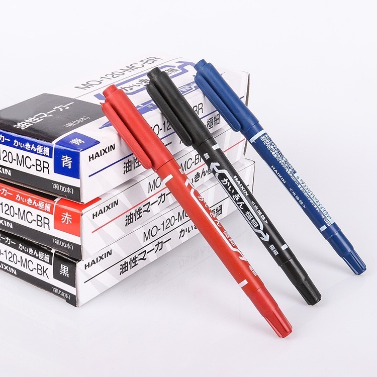 สินค้าของแถม ปากกาMARKER HAIXIN ปากกาเขียนกล่องไปรษณีย์ CD MARKER มาร์คเกอร์ 2 หัว จำนวน 2 ด้าม