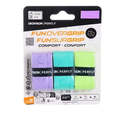 เทปพันไม้แบด PERFLY กริปไม้แบด โอเวอร์กริป กริปพันด้ามแบดมินตัน overgrip เทปพันด้ามไม้แบด