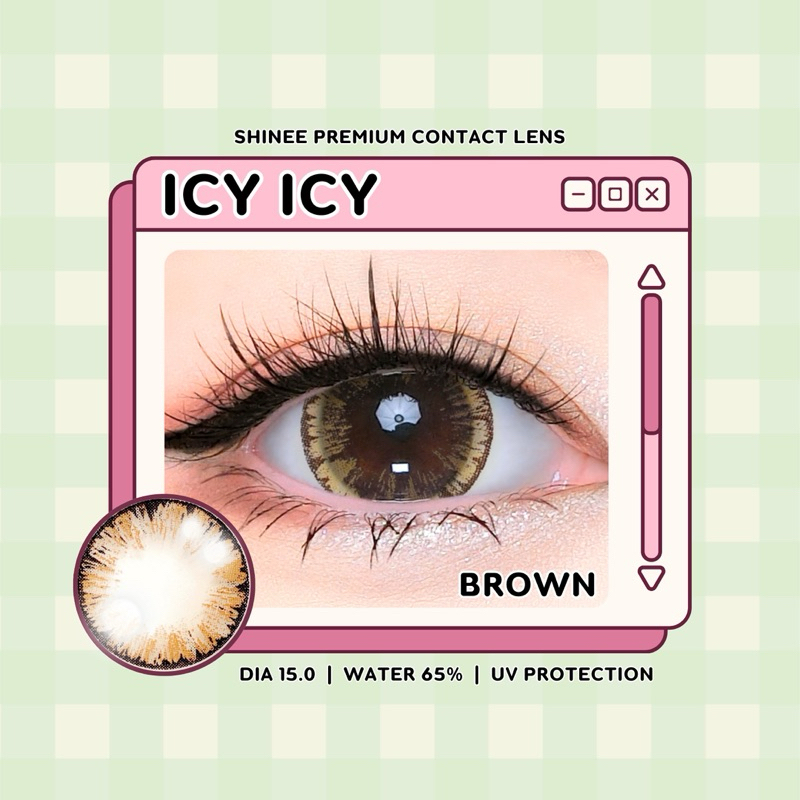 คอนแทคเลนส์ อมน้ำ65%💦 Shinee ลายเกล็ดน้ำแข็ง 🫧 Icy Icy 🫧(ตาโต)กรองแสง ถนอมดวงตา สินค้าของแท้จากแบรนด์ ผลิตที่เกาหลี 🇰🇷 - รูปที่ 6