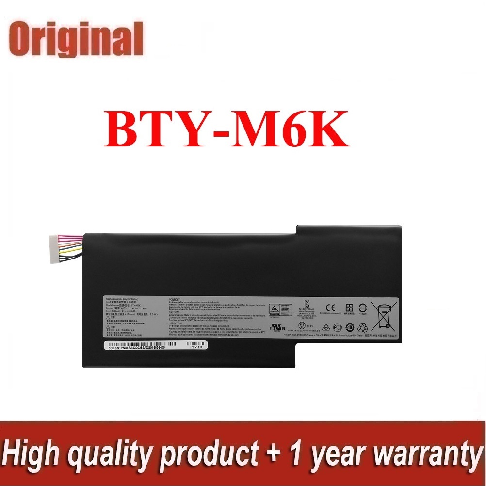 MSI BATTERY ORIGINAL แบตเตอรี่ ของแท้ MSI GF63-8RD GF75 Series GS63VR7RG MS-16K3 BTY-M6K