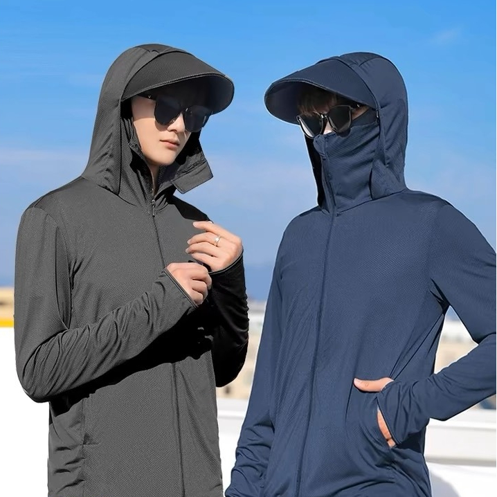 เสื้อแขนยาวกันแดด มีฮู้ด กันแดด ระบายอากาศได้ดีใส่แล้วไม่ร้อน
