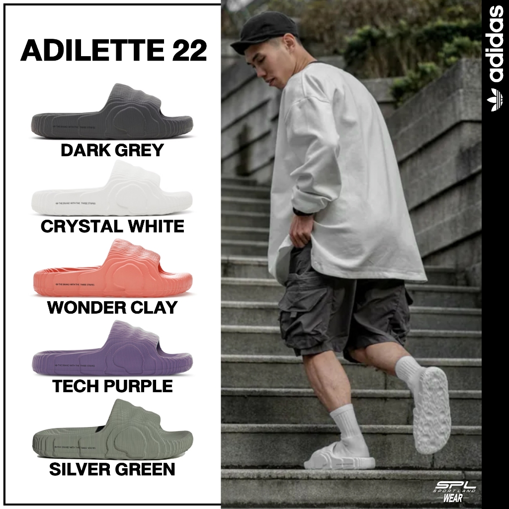 Adidas Collection รองเท้าแตะ Adilette 22 Slides HP6522 / HQ4672 / IG8261 / HP6524 / IG8264