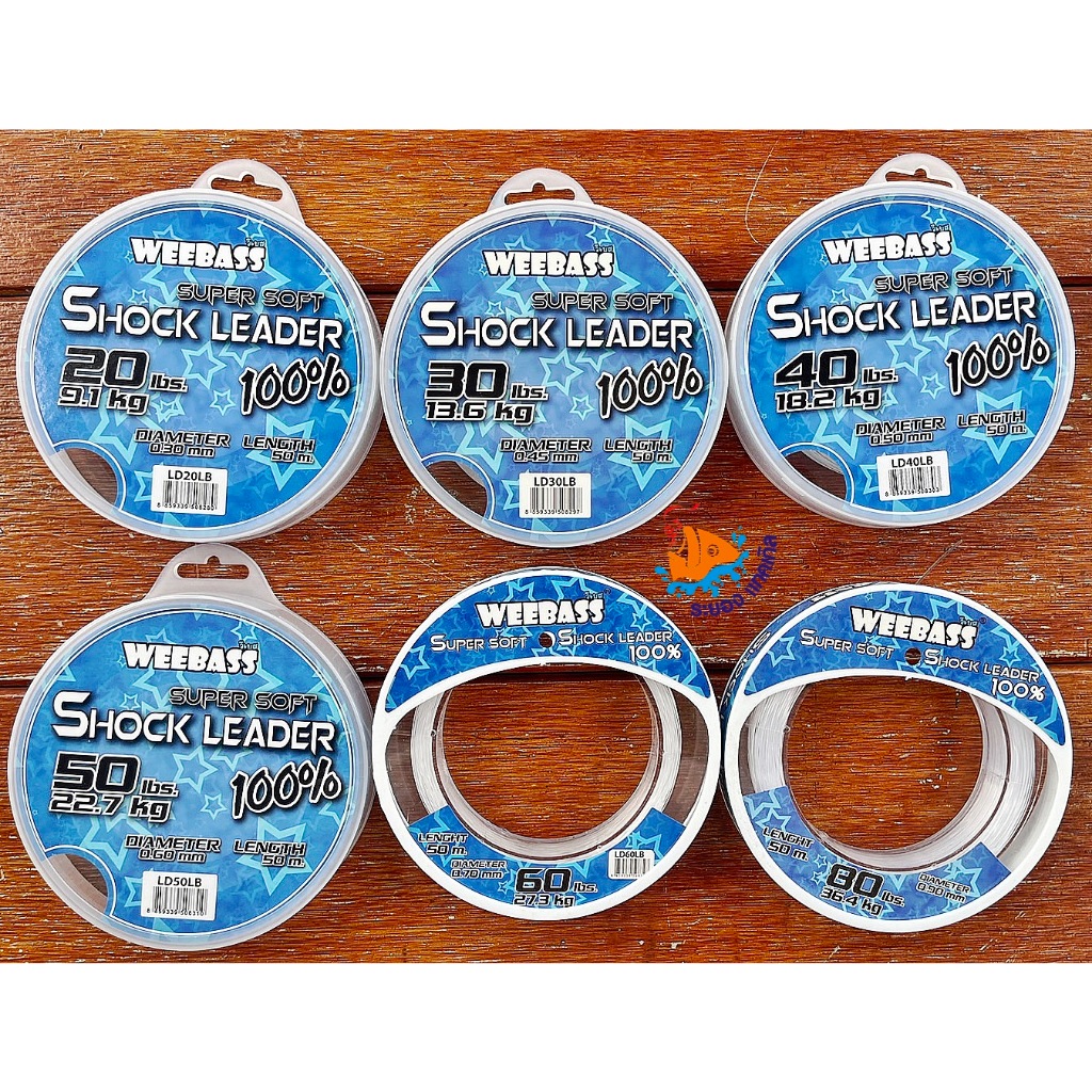 สายช็อคลีด WEEBASS วีเบส SUPER SOFT SHOCK LEADER 100 %