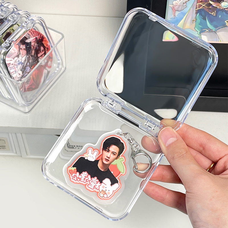 ต่างหู สร้อยข้อมือ เครื่องประดับ แบบพกพา อะคริลิค ไอดอล อัลตร้า ขนาดเล็ก ภาพบุคคล กล่องเก็บของ ขนาดเล็ก 2112 - รูปที่ 2