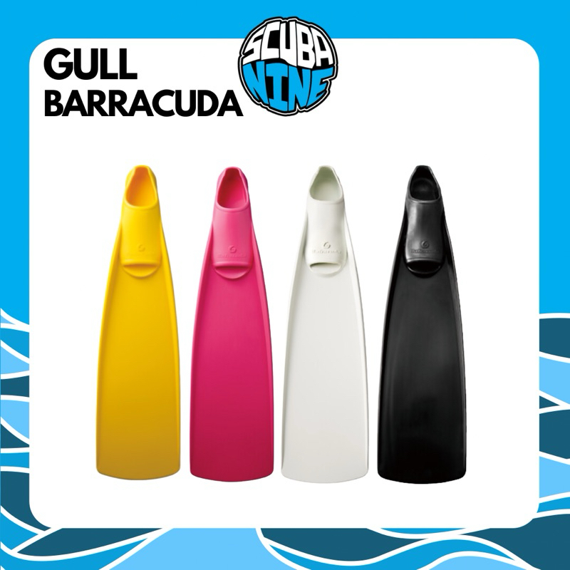 Gull รุ่น Barracuda fins ฟินดำน้ำ made in japan