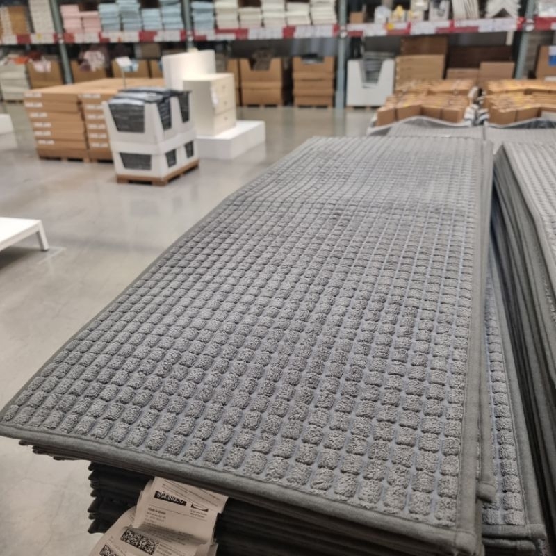 [IKEAแท้] พรมสำหรับห้องครัว เทา 45x120 ซม.