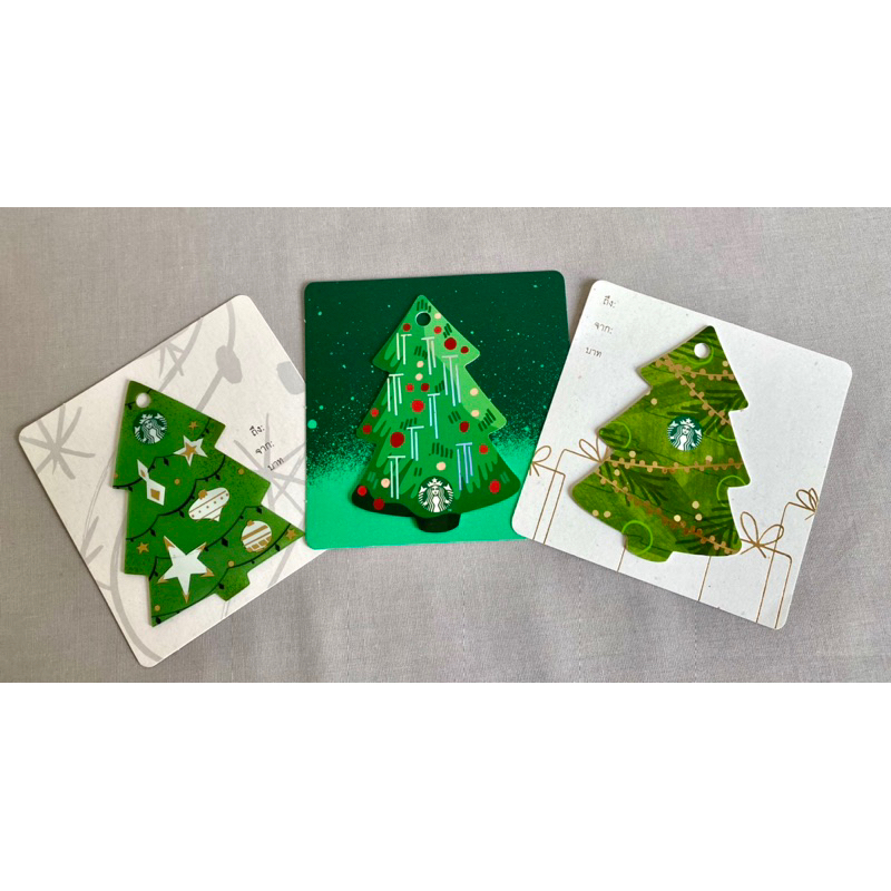 Starbucks Card บัตรสตาร์บัคการ์ด - Christmas Collection (บัตรพลาสติก/ไม่มีมูลค่าในบัตร)