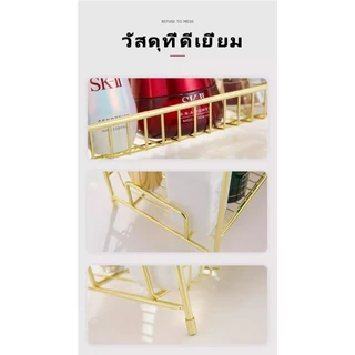 Gold double-Layer Countertopห้องน้ำห้องครัวRackชั้นยืนRackห้องนอนเครื่องสำอางน้ำหอมStorageและองค์กรRack